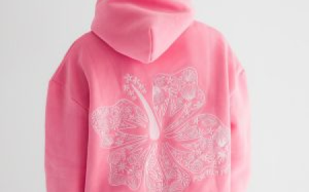 Experience Soft Comfort And Style With The Pink Palm Puff Hoodie Today