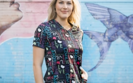Celebrate Culture & Comfort with Printed Scrub Tops – Featuring the Pilbara Indigenous Design