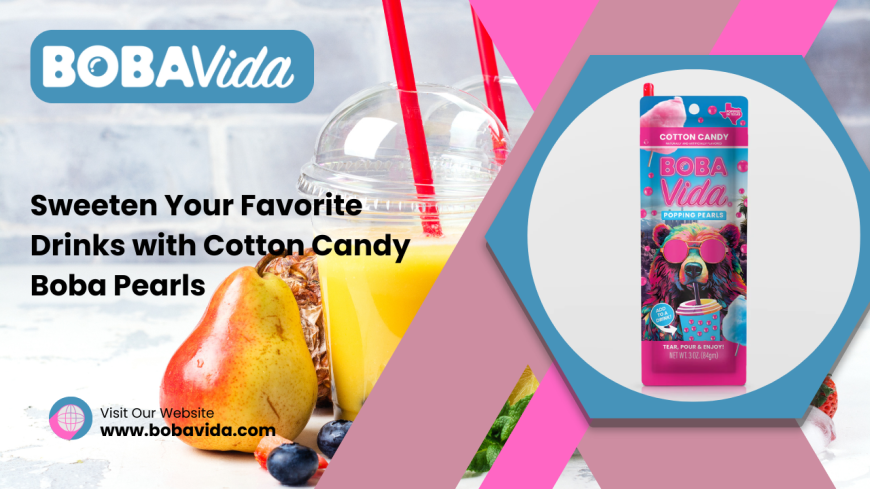 Sweeten Your Favorite Drinks with Cotton Candy Boba Pearls