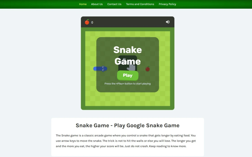 Snake Google: The Classic Game Reimagined Online