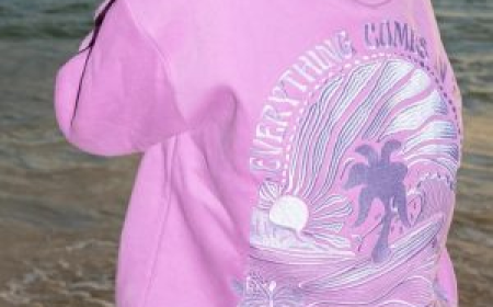 Pink Palm Puff Hoodies for Pet Lovers