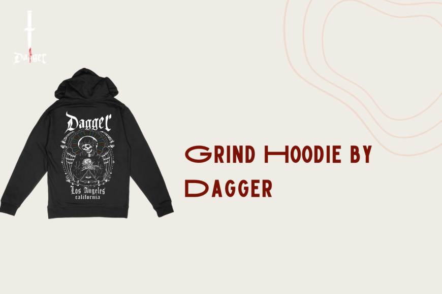 Experience the Grind with Dagger Skateboards' Street-Smart Grind Hoodie