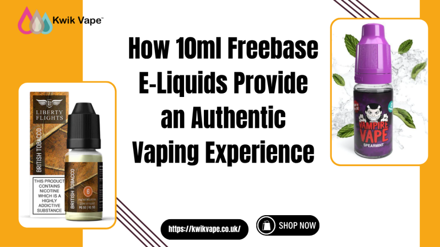 Kwik Vape 10ml Freebase E-Liquids | Real Vaping Satisfaction
