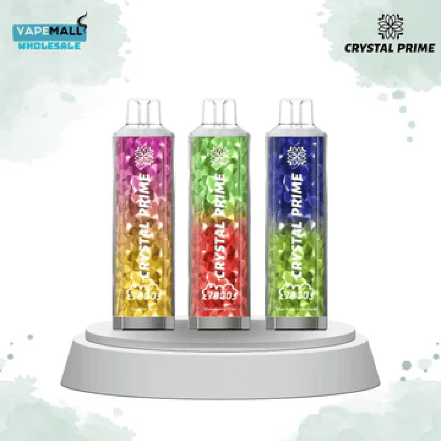Crystal Prime 7000 Puffs Disposable Vape – Box of 10 | Long-Lasting Flavour & Convenience