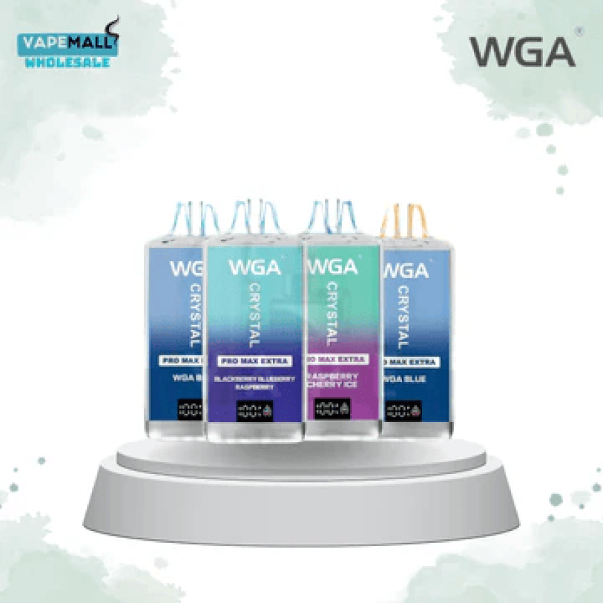 WGA Crystal Pro Max Extra 15000 Disposable Vape – Box of 10 | Ultra Smooth, 15,000 Puffs, USB-C Rechargeable