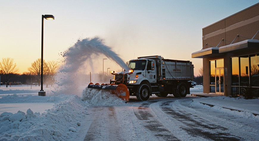 How Snow Removal Services Improve Safety for Employees and Customers