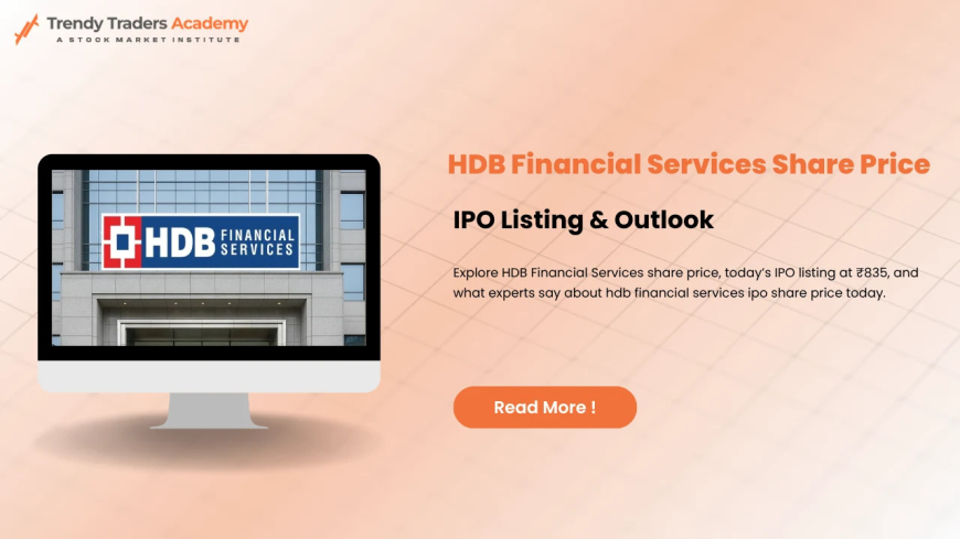 HDB Financial Services IPO GMP & Stock Market Guide