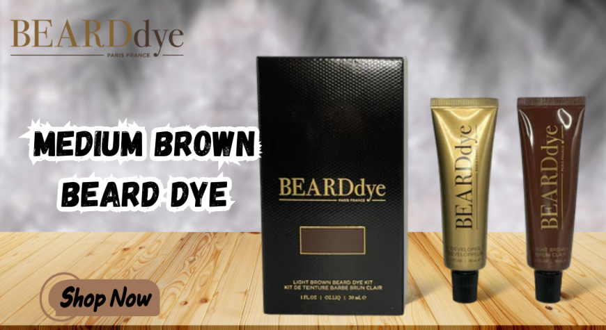 Medium Brown DIY Home Kit – Your At-Home Beard Color Solution from Beard Dye