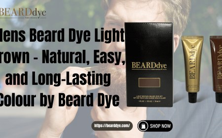 Mens Beard Dye Light Brown – Natural Beard Colour by Beard Dye