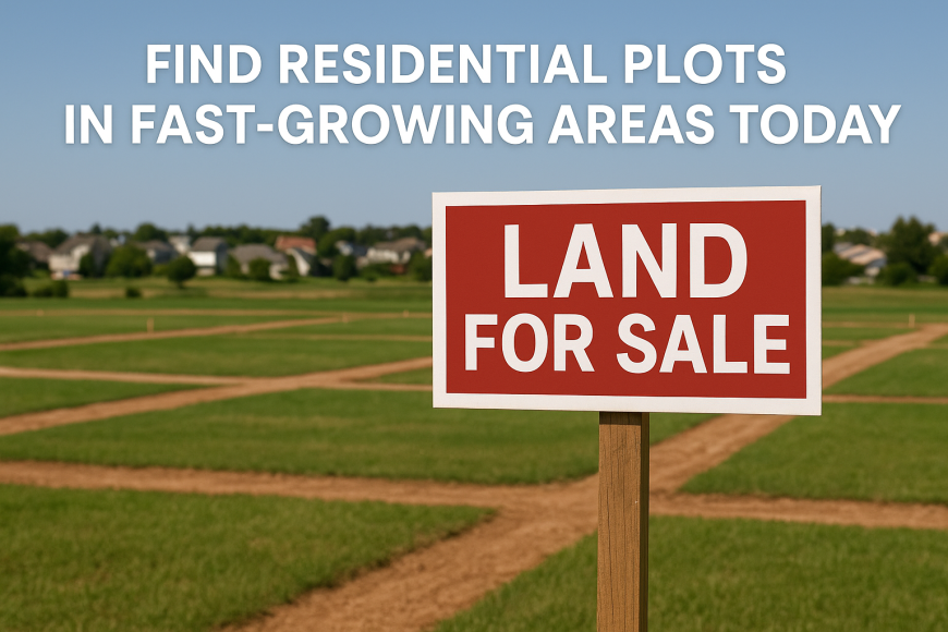 Find Residential Plots in Fast-Growing Areas Today