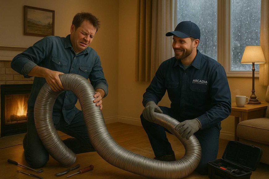 What are the dangers of DIY Chimney Liner work in Arcadia?