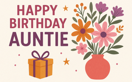 Auntie Birthday Card: Happy Birthday Wishes for Auntie to Brighten Up Her Day