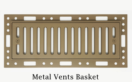 Desert Sand Forest Flush Mount Floor Vent – Sleek Metal Design