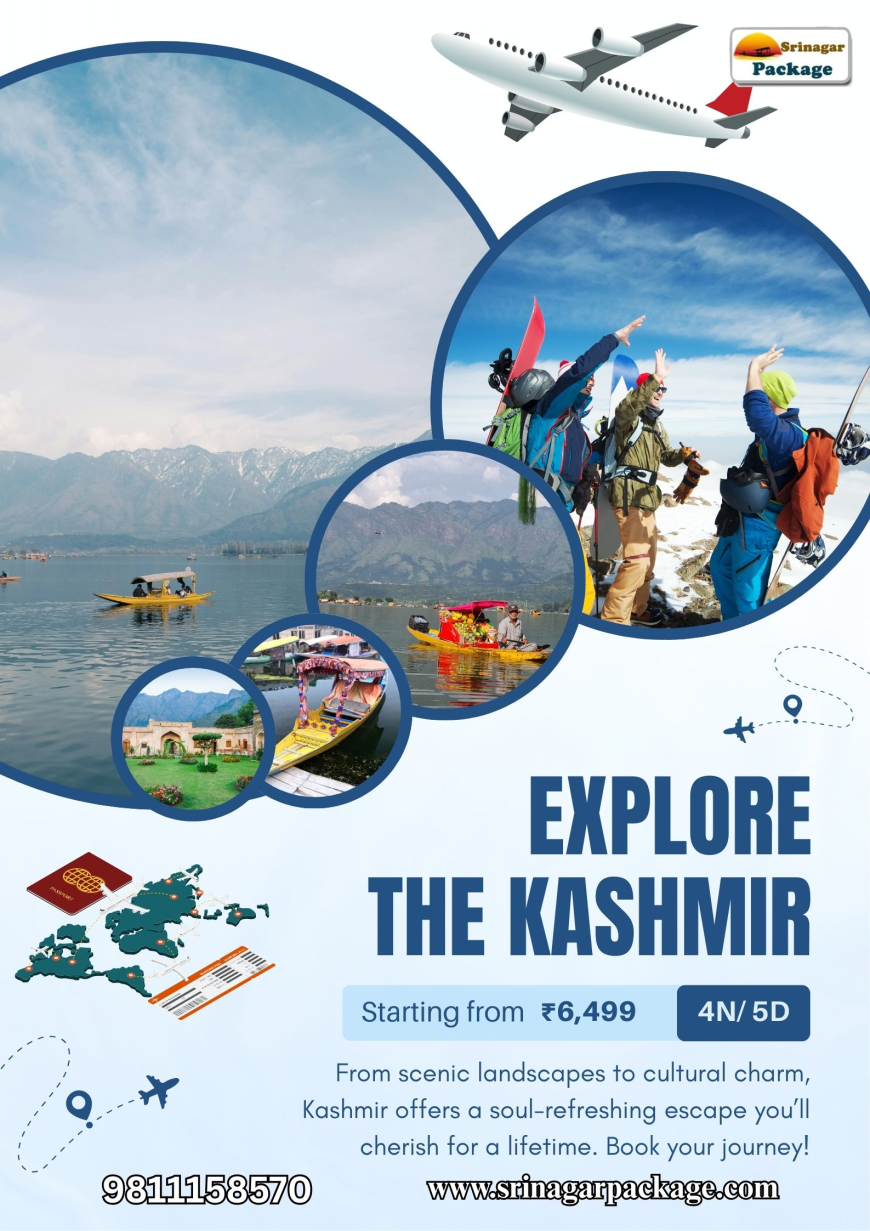 Fall in Love with Kashmir: Romantic Srinagar Tour Packages for Your Dream Getaway