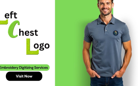 Perfect Workwear Left Chest Embroidery Placement USA