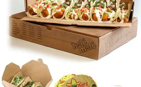 Stylish Packaging For Delicious Tacos With Custom Taco Boxes