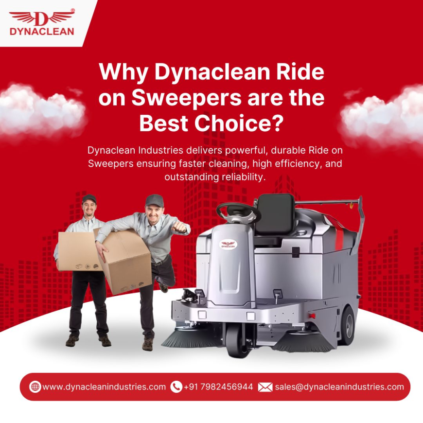 Maintain Clean Public Spaces Using Dynaclean Industries Reliable Best Sweeper Machine