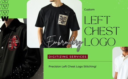 Left chest logo for clean and professional embroidery results