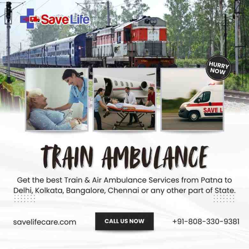 Train Ambulance Service in Patna: Safe and Compassionate Patient Transfer