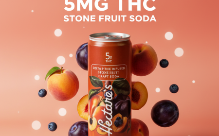 Low Calorie THC Beverage | Stone Fruit Delta 9 Craft Soda