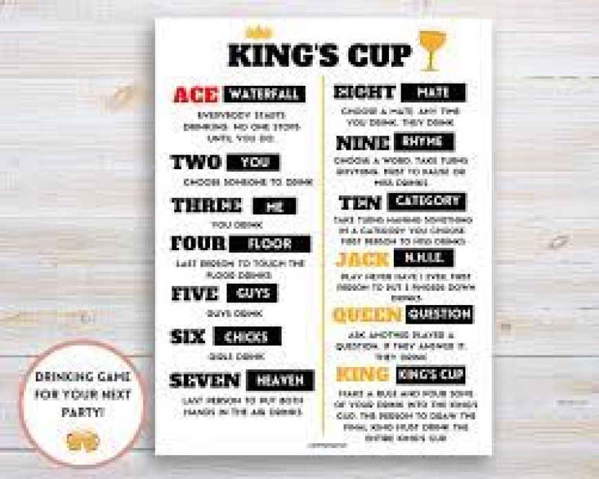 King’s Cup Rules: How to Play the Popular Drinking Game