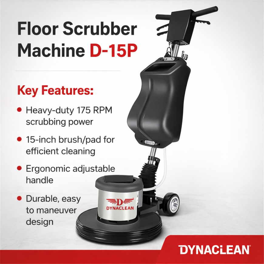 Clean Smarter, Not Harder – D-15P Floor Scrubber That Transforms Daily Cleaning Into a 10-Minute Job