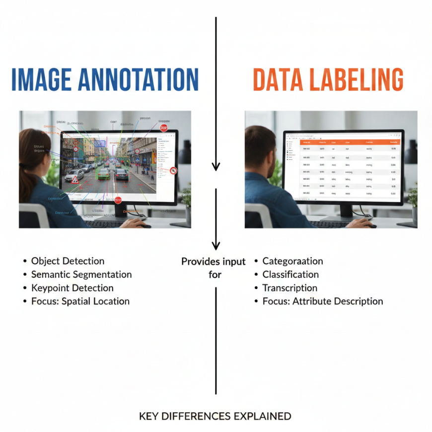 Image Annotation vs Data Labeling: Key Differences Explained