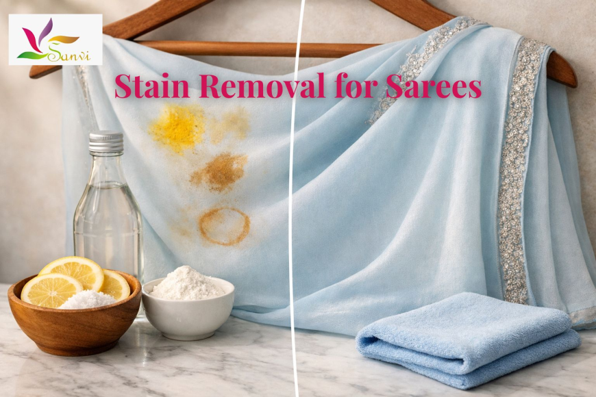 Stain Removal Guide for Sarees — What Works & What Doesn’t