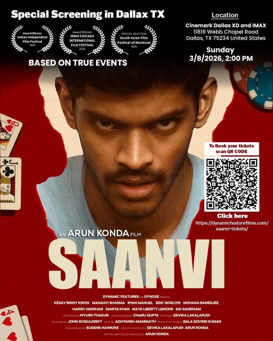 Grand Premiere Begins for Multi-Award Winning Film SAANVI Book your tickets Now