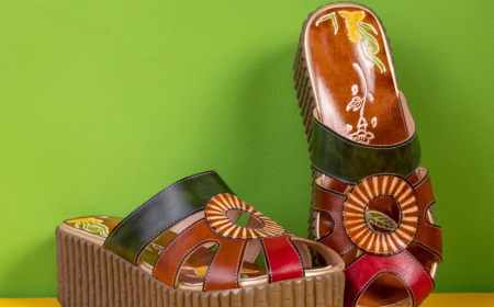 Real Leather Wedge Sandals for Comfort and Style