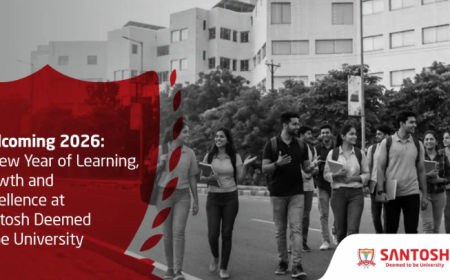 Welcoming 2026: A New Year of Learning, Growth and Excellence at Santosh Deemed to be University