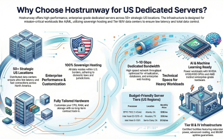 Best Dedicated Hosting for High Traffic Websites in USA – Hostrunway Dedicated Servers USA