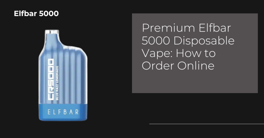 Premium Elfbar 5000 Disposable Vape: How to Order Online