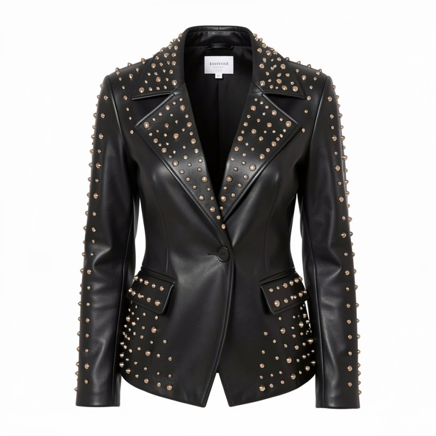The Bold Frontier: How Studded Leather Clothing Defines Global Luxury
