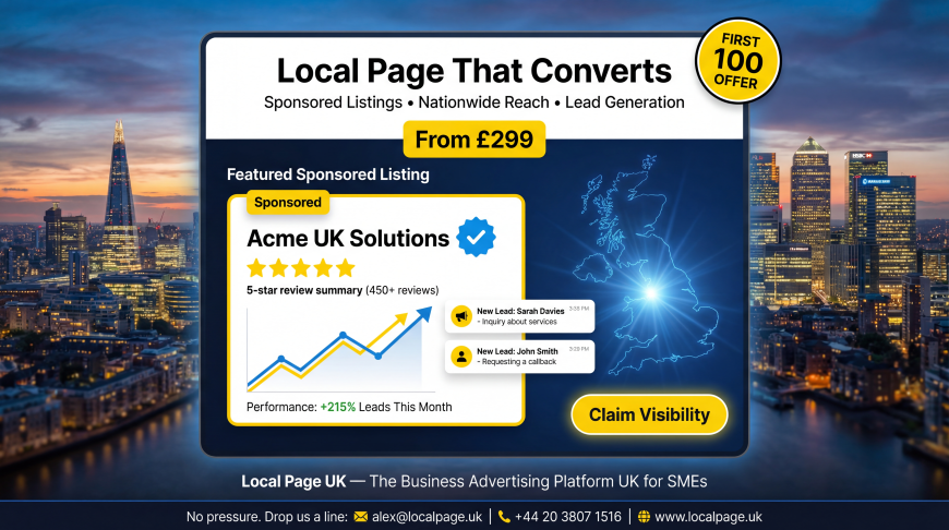 UK Local Business Directory - Best Sites to Promote Locally