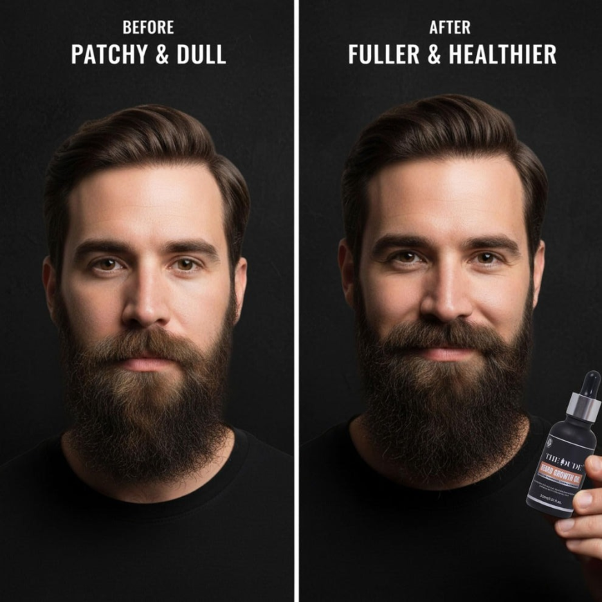 Beard Growth Oil for Men: The Natural Solution for a Thicker, Healthier Beard