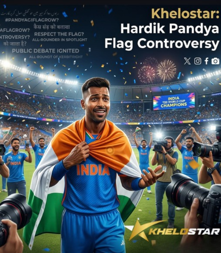 Hardik Pandya Flag Row Details | Khelostar