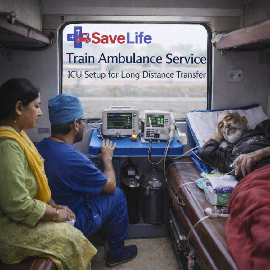 Top 7 Benefits of Choosing Train Ambulance Service in Patna Over Road & Air