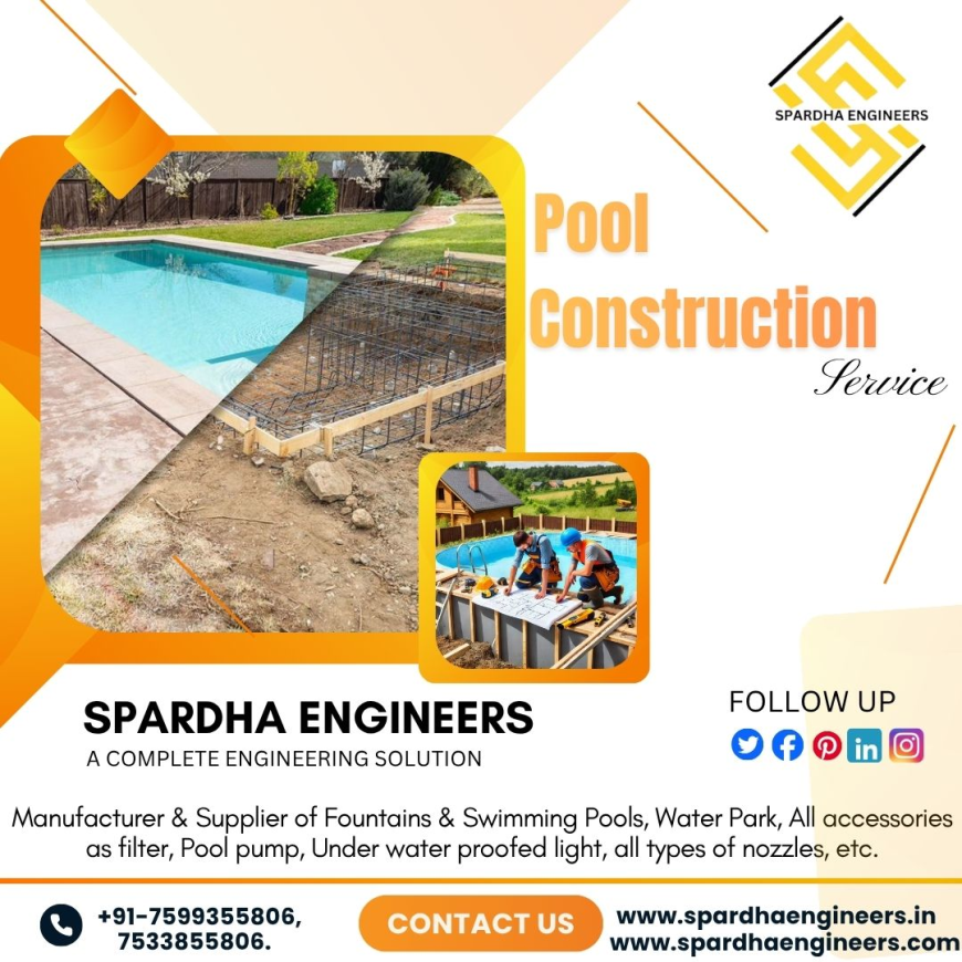Pool Construction Service in East Delhi | Expert Pool Builders