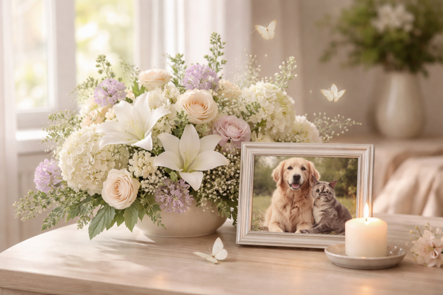 Honoring Your Beloved Pet: The Best Flowers for Loss of Pet in NJ