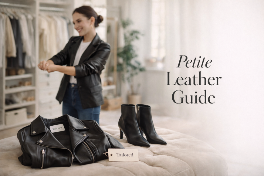 The Petite Guide: How to Wear Oversized Leather Without Drowning