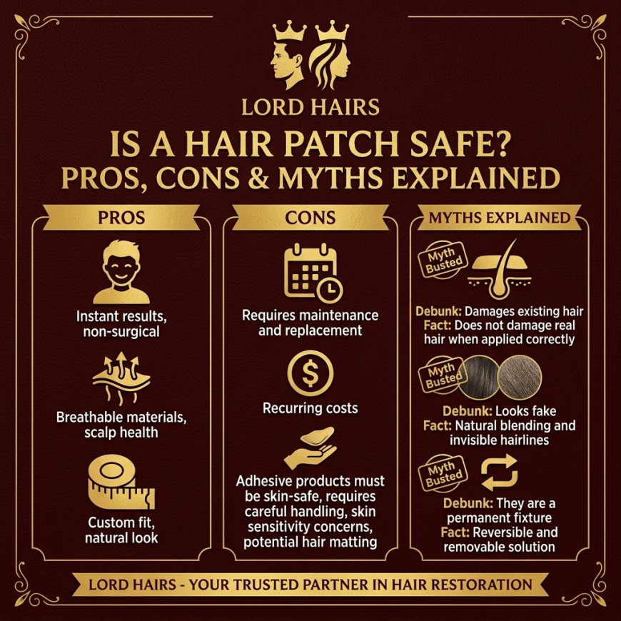 Is a Hair Patch Safe? Pros, Cons & Myths Explained