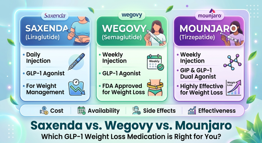Saxenda vs. Mounjaro vs. Wegovy: Which Injection is Right for You in Dubai