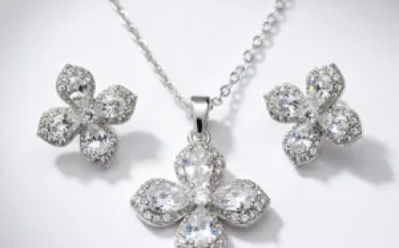 Silver Flower Locket Set – Delicate Beauty with a Feminine Touch