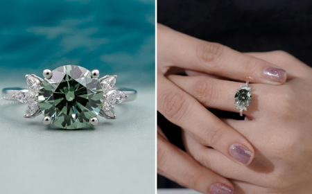 Luxury Fashion Ideas for Sophisticated Looks with Green Diamond Engagement Ring