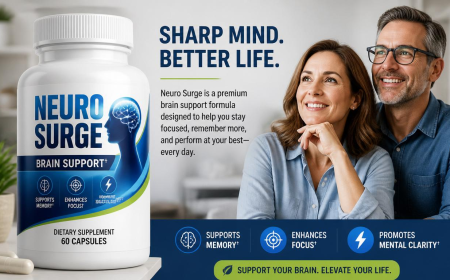 NeuroSurge Natural Brain Support for Focus, Memory & Mental Clarity
