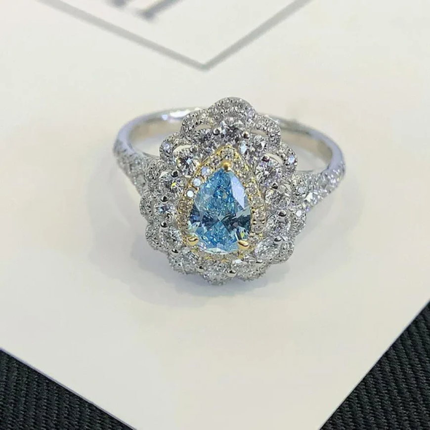 How Pear Shaped Lab Grown Diamond Rings Reflect Lasting Elegance