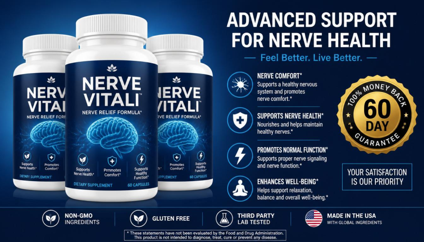 Nerve Vitali Natural Nerve Support for Comfort, Balance, and Mobility