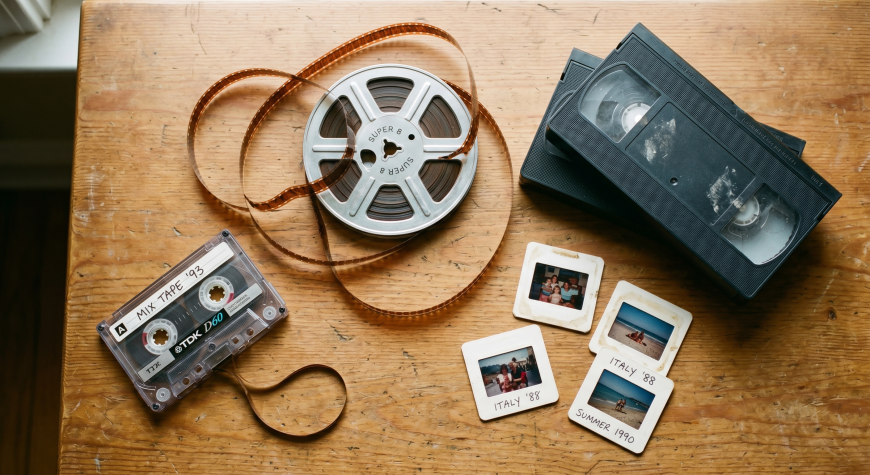 Where to Start When You've Inherited a Box of Slides, Cassettes, and Other Old Media