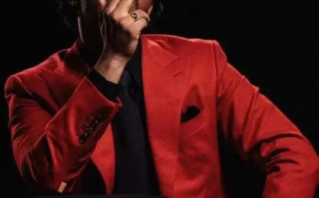 The Weeknd Red Suit Costume and Martha May Whovier Costume: Fashion That Captures Attention
